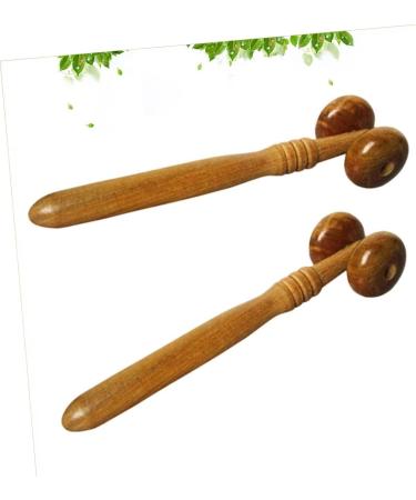 Minkissy 2-Piece Massage Roller Set | Wood Face Massage Tools for Skincare & Relaxation - Buy Online on GoSupps.com