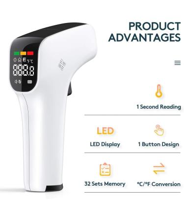 Medical Infrared Thermometer Digital Non-Contact Accurate 1 Second Reading - Buy Online on GoSupps.com