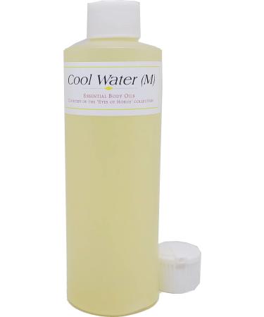 Cool Water - Type D For Men Scented Body Oil Fragrance Flip Cap - Light Gold - 8 oz. - ID#22678 8 Fl Oz (Pack of 1)