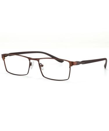 Reading glasses and sun reading aid resin lens with spring hinges overexertion of the eyes computer reading glasses UV400 glare protection unisex (Color: Brown Size: +1.5) +1.5 Brown