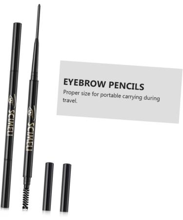 Healvian 6pcs 2 1 Eyebrow Makeup Tools Black Eyebrow Pencil Eye Brow Pencils Blond Pencil Longlasting Double - Buy Online on GoSupps.com
