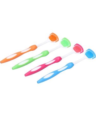 Portable Plastic Travel Tongue Scraper - 4 Pack | Freshens Breath & Promotes Oral Health - International Shipping Available - Buy Online on GoSupps.com