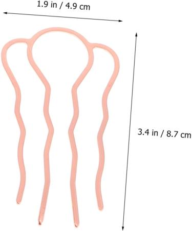 FRCOLOR 10 Pieces Hair Pin Teeth Hair Stick Women Hair Bun Fork Hair Bun Stick French Wedding Hair Clips Hair Bun Clip Hair Fork Updo Hair High Pure Copper Miss - Buy Online on GoSupps.com