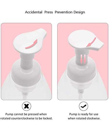 6-Pack 10oz Foaming Soap Dispenser Set - Refillable Eco-Friendly Pump Bottles for Kitchen and Bathroom Sinks - Buy Online on GoSupps.com