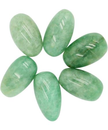 Green Strawberry Quartz Palm Stone - 2 Pcs Pocket Energy Healing Crystal - Buy Online on GoSupps.com