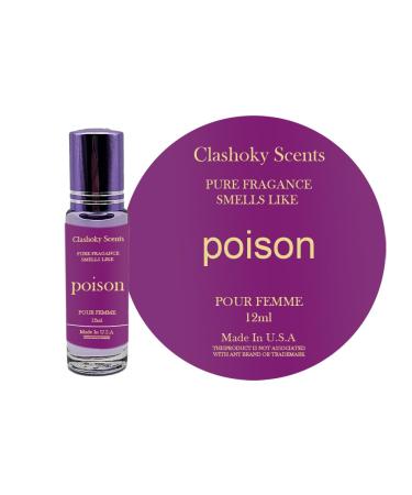 Fragrance Perfume Oils Poison Perfume Roll On Body Oil for Women (12ml) (Pack of 1) Poison 0.17 Fl Oz (Pack of 1)