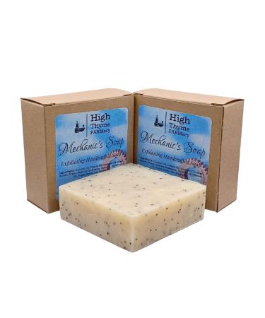 Mechanics Soap Bar - 5oz Citrus Exfoliating Handmade Soap for Heavy Duty Grease Removal - Poppy Seed Scrub for Mechanics - Buy Online on GoSupps.com