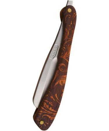 Minkissy 3-in-1 Folding Knife Razor - Stainless Steel Straight Shave Razor & Blade Holder for Men | Old-Fashioned Wood Design | Ideal for Daily Use & Hairdressers - Buy Online on GoSupps.com