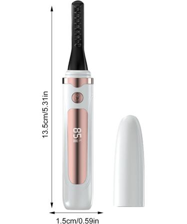 Eyelash Curler - Electric Lash Curler Eye Beauty Product | Adjustable Natural Look Temperature Curler Heated Lash Dating Beauty Tool Long Lasting Women Lash Curler parties Eyelash Curler for Girls Ivoryy White - Buy Online on GoSupps.com