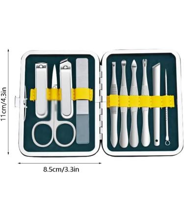 Portable Nail Clippers Stainless Steel Nail Cutter Travel Design with Built in Nail File for Men and Women (Color : Silver C) - Buy Online on GoSupps.com