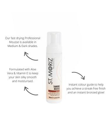 St. Moriz Professional Instant Self Tanning Mousse 200ml - Medium | Fast-Acting Formula - Buy Online on GoSupps.com