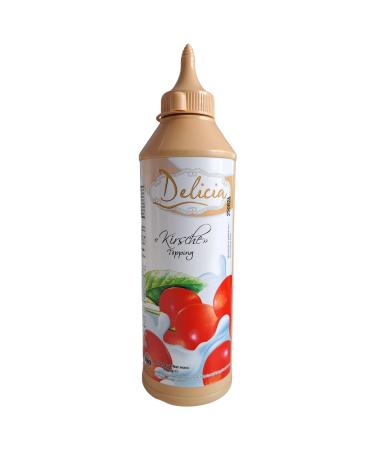"Cherry" desserts sauce |Seductive topping in a 600g bottle |Delicia desserts sauce - versatile use - develop your creativity