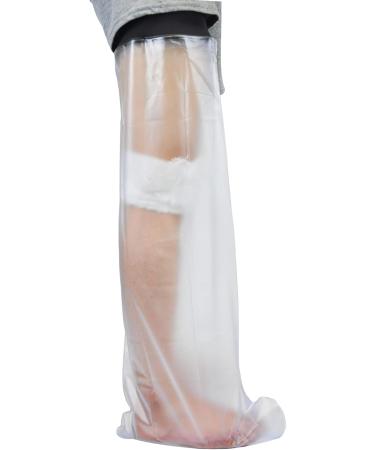 Lizusidtsy Waterproof Cast Cover Leg Adult Full Leg Shower Protector Watertight Protection for Foot Ankle Knee Wound - Buy Online on GoSupps.com