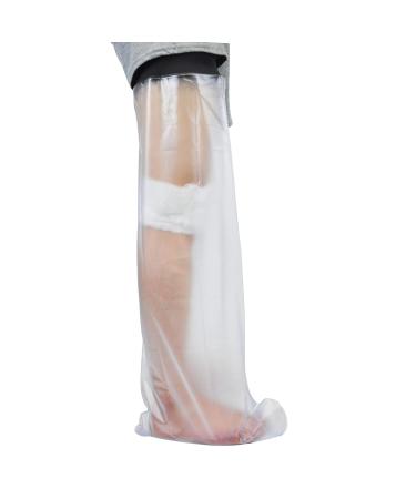 Pzhoais Waterproof Cover Leg Adult Full Leg Shower Protector Watertight Protection for Foot Ankle Knee Wound - Buy Online on GoSupps.com
