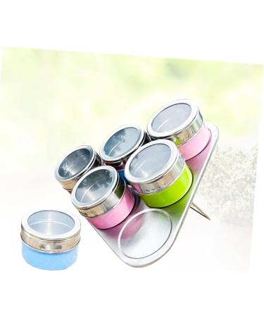 Zerodeko Mixing Bottle 6pcs Dispenser Container Seasoning Bottles Steel Bottle Spice Cans Spice Jar Stainless Steel Set 6.3*6.3CM As Shown - Buy Online on GoSupps.com
