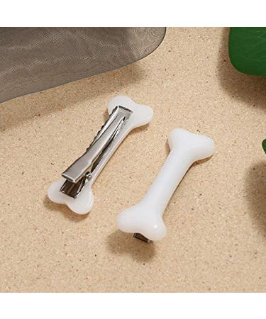 Dog Bone Hair Barrettes 6pcs Set for Girls - Halloween & Christmas Hair Accessories - Buy Online on GoSupps.com