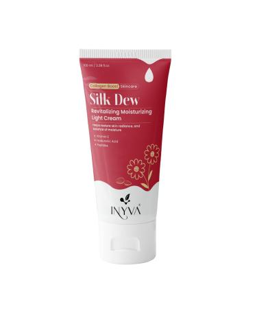 SilkDew Light Cream | Revitalizing Moisturizer with Peptides Hyaluronic Acid & Vitamin E | Lightweight Texture for Deep Hydration | Anti-Aging & Skin Repair | All Skin Types - 100 ml