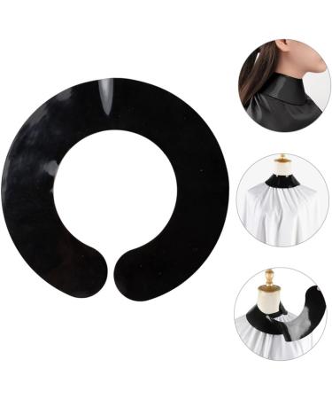 FOMIYES Black Hair Dye & Makeup Cape Silicone Neck Wrap Guard for Hair Cutting & Barber Use - Buy Online on GoSupps.com