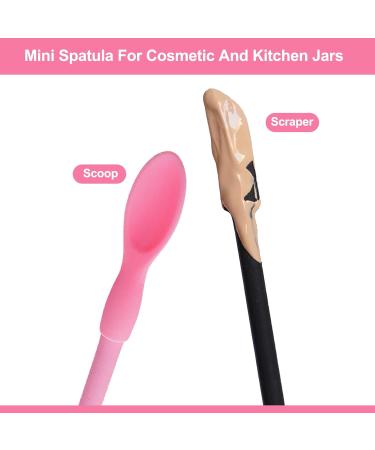 Shop Spatula Cosmetics: Reusable Silicone Makeup Spatula & Spoon for Beauty & Kitchen - Perfect for Handmade Palettes - Buy Online on GoSupps.com