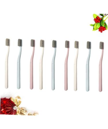 FRCOLOR 9 Pcs Soft Bristle Bamboo Toothbrush Set - Eco-Friendly Travel Manual Toothbrushes for Women Dogs and Guest Care - Buy Online on GoSupps.com