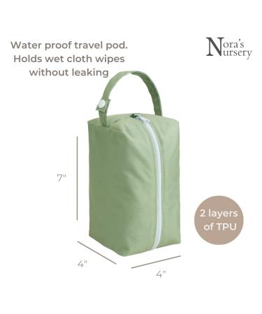 Nora's Nursery Reusable Washy Baby - 100% Cotton Face Towels & Washcloths for Newborns - 20 Towels + Waterproof Case Perfect for Sensitive Skin - Buy Online on GoSupps.com