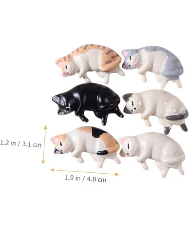 MAGICLULU Storage penholder pencil display stand cat sculpture pen storage rack calligraphy painting rest miniature cat statues coffin brush holder Nail Art Pen Holder resin painted Pen - Buy Online on GoSupps.com