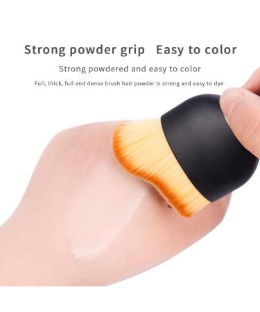 High Density Kabuki Makeup Brush for Liquid & Cream Foundation - Angled Flat Face Brush for Contouring Buffing & Blending - Portable eCommerce - Buy Online on GoSupps.com