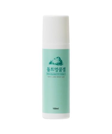 GREENPEBBLE Dolteumung Peppermint Cooling Gel Ball-Type Cooling Bar Minimal Stickness No Irritation 3.38 fl.oz