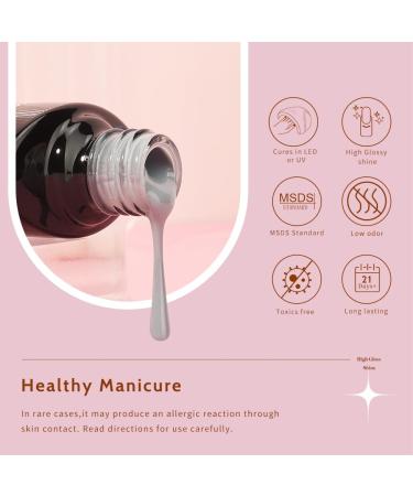 Maykawe Gel Nail Polish Set with 48W Nail Lamp - 6 Nude, Gray, Pink, Purple Colors - Base Top Coat, Manicure Tools - Shellac Nail Art Kit for Beginners - Home Salon Starter Kit - Buy Online on GoSupps.com