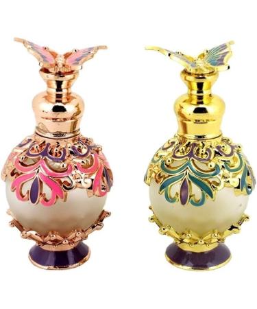 DFJOENVLDKHFE Vintage Patterned Glass Refillable Perfume Bottle Wedding Ladies Gifts (Size : Golden Shell Green Bottom15ml Color : 15) Golden Shell Green Bottom15ml 15 - Buy Online on GoSupps.com