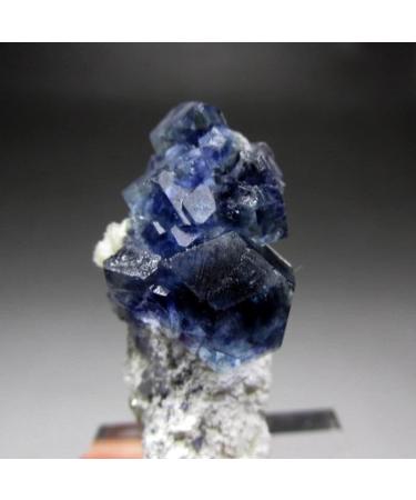 Room Decoration 16g Vivid Blue Phantom Fluorite Cluster w/Calcite+Quartz - Crystals and Stones Home Decor feng Shui - Buy Online on GoSupps.com