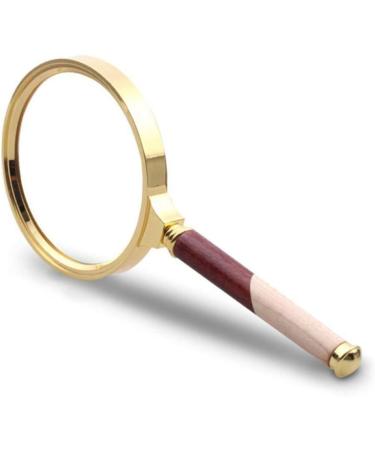 Glass pear Wood Handle Glass Old Reading Professional Optical Electronic Repair Children Portable HD Glass 6X Lupe Good Times - Buy Online on GoSupps.com