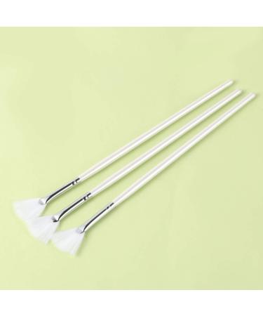 3pcs Mask Long Handle Fan Shape Professional Skin Care Mask DIY - Buy Online on GoSupps.com