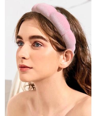 Dillot 5 Pack Pink Sponge Spa Headbands for Women - Puffy Headband for Face Washing, Makeup & Skincare - Shower Hair Accessories - Towel Cloth Fabric Bubble Headband Set - Buy Online on GoSupps.com