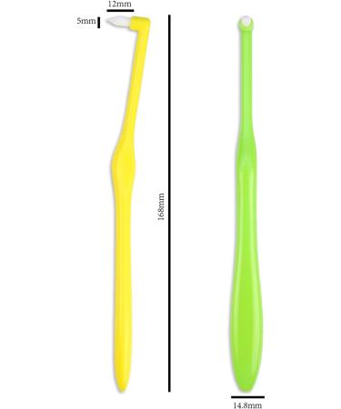 Ieron Tuft Toothbrush Set - 2 Pieces Pointed & Flat Soft Slim Design for Detail Cleaning | International Shipping - Buy Online on GoSupps.com