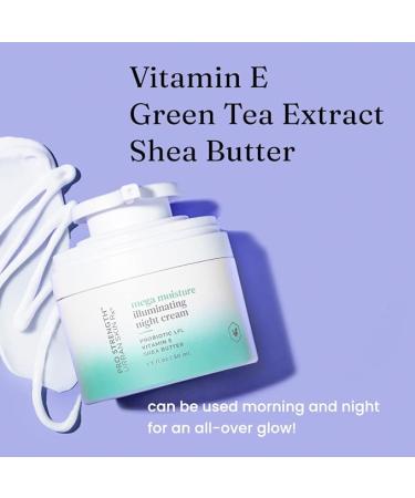 Urban Skin Rx Mega Moisture Illuminating Nighttime Face Cream | Combats Signs of Aging Helps Prevent Dry Skin and Locks In Moisture Formulated with Vitamin E Green Tea & Shea Butter | 1.7 Oz - Buy Online on GoSupps.com