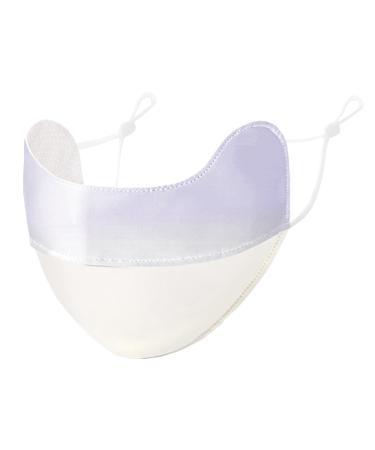 UV Protection Face Masque Breathable UV Protection Ice Silk Face Masque | Reusable 3D Sun Shield Face for Women Face Covering for Fishing Hiking Cycling Eye Protection Gradient milk purple