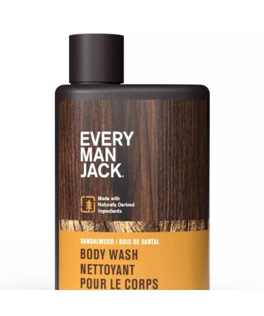 Every Man Jack Men's Body Wash - Sandalwood - Travel Size - 3 fl oz