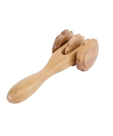 Healeved Yoga-Relax-Stschst Woodenpower Roller Body-relaxing massage massager Wood massage roll Massage wheel full-body massage tool Massagestab Scrollrad Hand roller