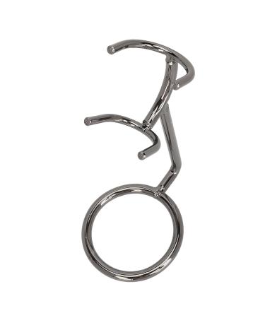 Stainless Steel Shaver Holder Stand | Black Razor Brush Holder for Optimal Ventilation - Buy Online on GoSupps.com