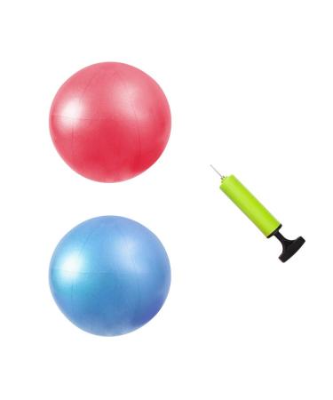 Jogi-HHACQUIT Mini Fitness Exercise Ball Kit with Hand Pump for Yoga, Pilates, Body Balance, Core Training and Stability, 8"