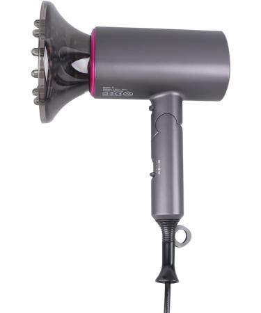 Grey Folding T Shape Electric Hair Dryer - Portable 1200W Blow Dryer for Home Salon Travel - US Plug 110V - Buy Online on GoSupps.com