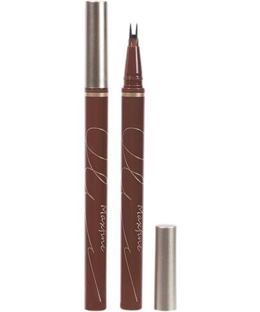 Double Edge Lower Lash | Waterproof Liquid Liner Pencil Three Colours Choices Eyeliner Pencil for Makeup Beginners Liquid Pencil with Bifurcated Brush Head Pochy Brown Coffee - Buy Online on GoSupps.com