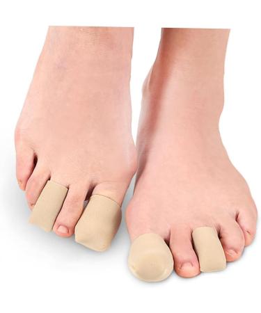HEALEEP Silicone Toe Protectors - Breathable Toe Sleeves for Toe Care - 2pcs, 2.7x4cm - Buy Online on GoSupps.com