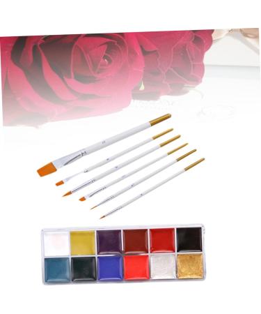  Beavorty Beavorty Face Painting Kit 12 Grids of Brushes for Non-Body Oil Painting for Halloween Celebrations - Buy Online on GoSupps.com
