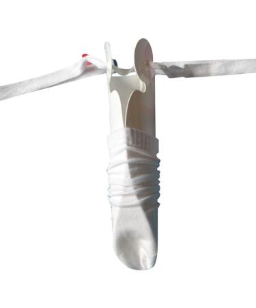 Elderly Socks Aid Tool | Comfortable White Socks Helper for Seniors & Disabilities - Buy Online on GoSupps.com