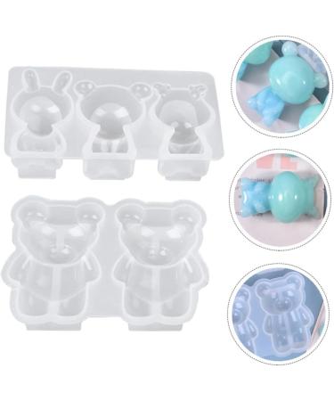 2pcs Coaster DIY Doll Shape Pendants Silicone Baking Mold Ornaments Adorable Ornament Dessert 11.5X6.3X2.4CM White - Buy Online on GoSupps.com
