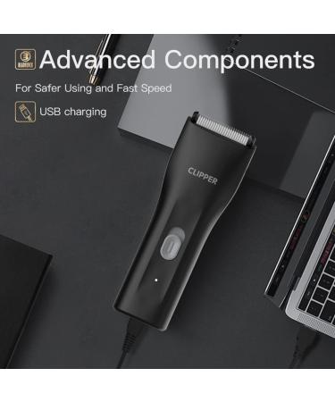 Favrison Body Hair Trimmer for Men & Women - Mini Electric Groomer for Underarm, Chest, Groin & Balls - Waterproof, Low Noise (Black) - Buy Online on GoSupps.com