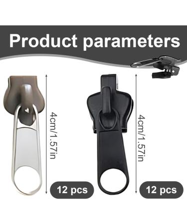 BCZR Pack of 24 ZIP Pulls & Zipper Sliders Replacement Zipper Sliders for Jackets Coats & Luggage (Black/Brown) - International Shipping Available - Buy Online on GoSupps.com