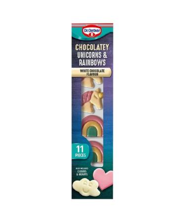 Dr. Oetker 11 Chocolatey Unicorns & Rainbows White Chocolate Flavour 18g